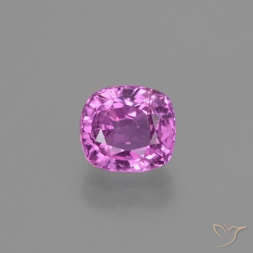 1.08ct Naturel Violet Rosâtre Saphir, Coussin, VS-SI