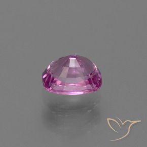 Saphir Violet Rosâtre naturelle Coussin, 1.40 ct, VS