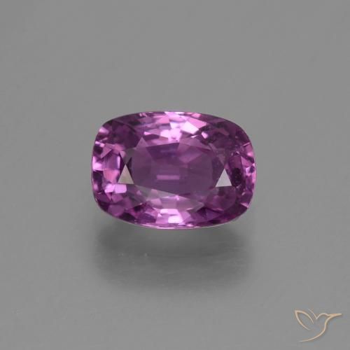 1.38ct Naturel Pourpre électrique Saphir, Coussin, VS