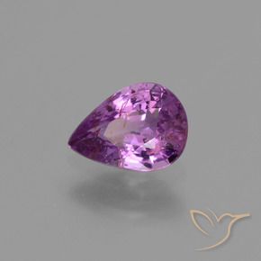Saphir Violet mauve naturelle En forme de poire, 1.03 ct, VS-SI