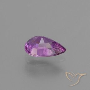 Saphir Violet mauve naturelle En forme de poire, 1.03 ct, VS-SI