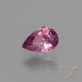 Saphir Violet rougeâtre naturelle En forme de poire, 1.07 ct, VS