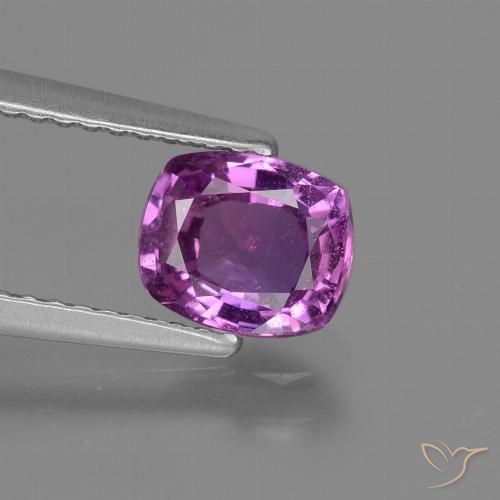 1.31ct Naturel Pourpre intense Saphir, Coussin, VS