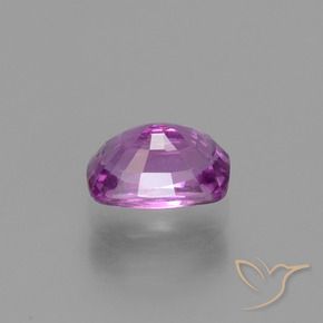 Saphir Pourpre moyen-foncé naturelle Coussin, 1.41 ct, VS