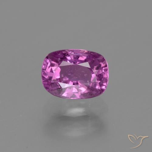 1.38ct Naturel Pourpre moyen-foncé Saphir, Coussin, VS