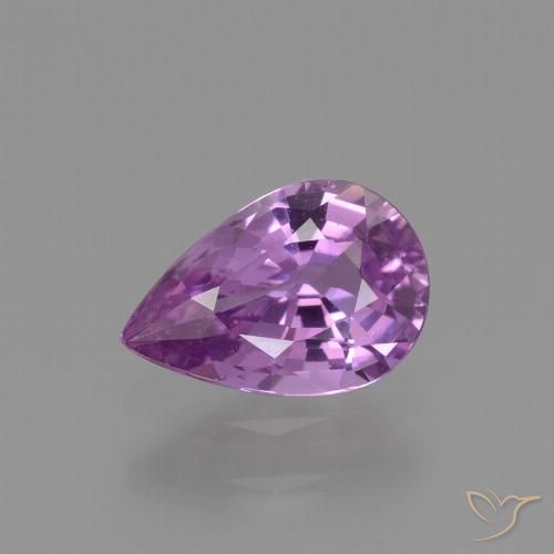 1.13ct Naturel Pourpre électrique Saphir, En forme de poire, VVS