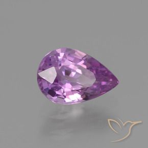 Saphir Pourpre électrique naturelle En forme de poire, 1.13 ct, VVS