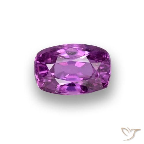 0.91ct Naturel Pourpre moyen-foncé Saphir, Coussin, VS