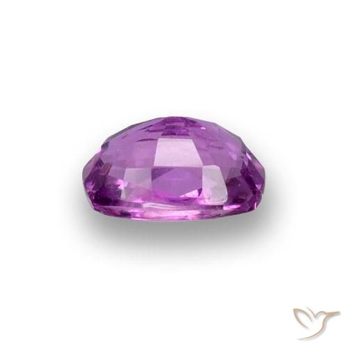 Saphir Pourpre moyen-foncé naturelle Coussin, 0.91 ct, VS