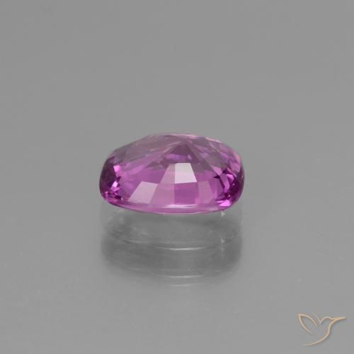 Saphir Pourpre rosâtre intense naturelle Coussin, 1.45 ct, VS