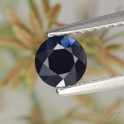 0.62ct Naturel Bleu marine Saphir, Tour, VVS