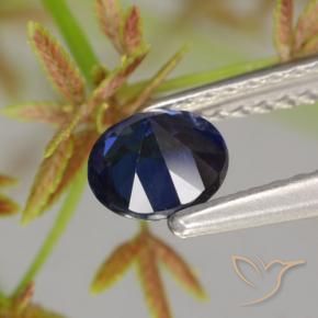 Saphir Bleu foncé naturelle Tour, 0.66 ct, VS