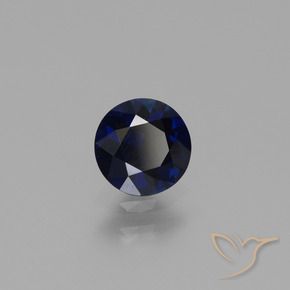 Saphir Bleu foncé naturelle Tour, 0.73 ct, VVS-VS