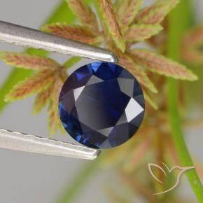 Saphir Bleu crépuscule naturelle Tour, 0.58 ct, VVS
