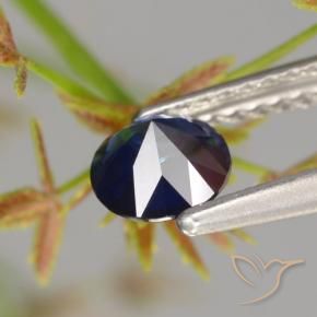 Saphir Bleu crépuscule naturelle Tour, 0.58 ct, VVS
