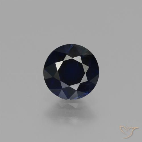 Saphir Bleu foncé naturelle Tour, 0.79 ct, VVS