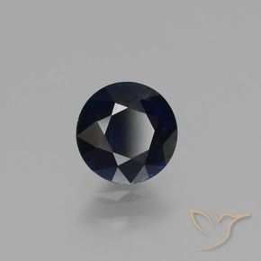 Saphir Bleu foncé naturelle Tour, 0.79 ct, VVS