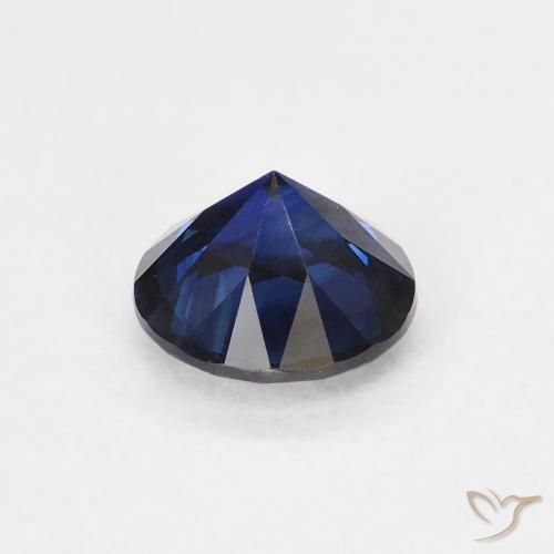 Saphir Bleu crépuscule naturelle Tour, 0.63 ct, VS