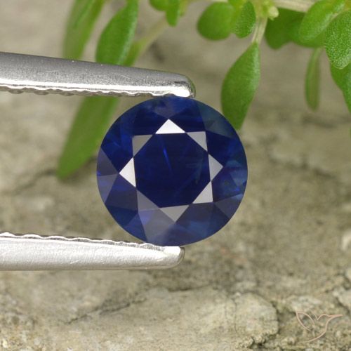 0.60ct Naturel Bleu marine Saphir, Tour, VS