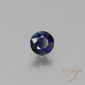 Saphir Bleu foncé naturelle Tour, 0.52 ct, VS