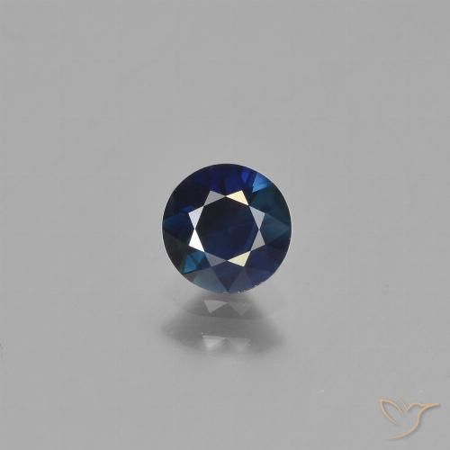 0.65ct Naturel Bleu foncé Saphir, Tour, VS
