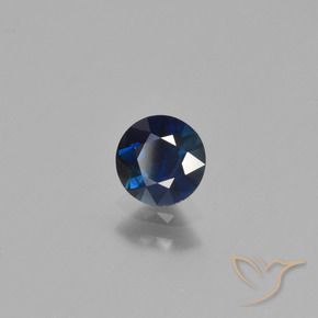 Saphir Bleu foncé naturelle Tour, 0.65 ct, VS