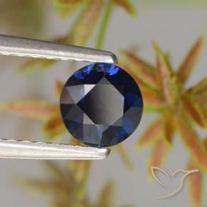 Saphir Bleu foncé naturelle Tour, 0.59 ct, VVS