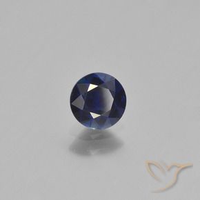 Saphir Bleu foncé naturelle Tour, 0.66 ct, VS