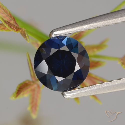 0.66ct Naturel Bleu marine Saphir, Tour, VVS