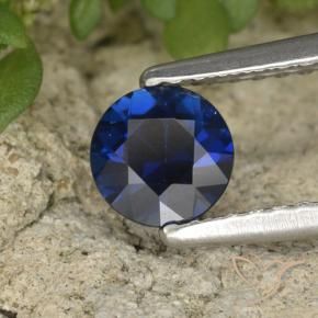 Saphir Bleu foncé naturelle Tour, 0.63 ct, VVS