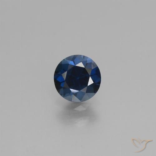 0.79ct Naturel Bleu crépuscule Saphir, Tour, VS