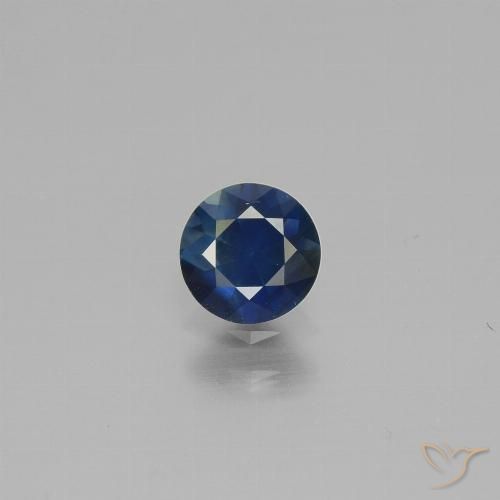 0.62ct Naturel Bleu foncé Saphir, Tour, VS