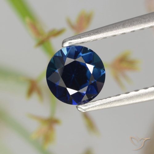 0.62ct Naturel Bleu marine Saphir, Tour, VVS-VS
