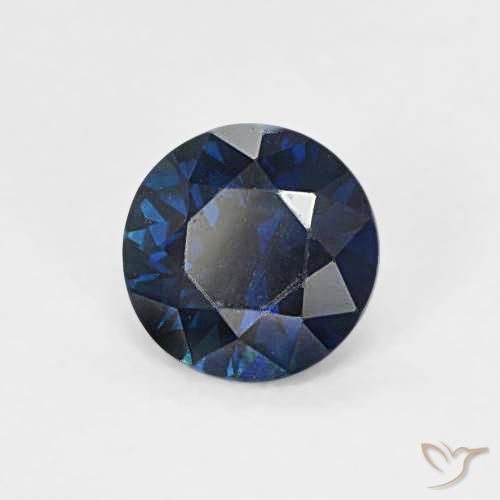 0.65ct Naturel Bleu minuit Saphir, Tour, VVS-VS