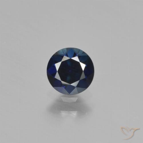 0.55ct Naturel Bleu crépuscule Saphir, Tour, VVS-VS