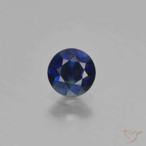 0.54ct Naturel Bleu foncé Saphir, Tour, VVS-VS