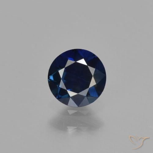 0.55ct Naturel Bleu marine Saphir, Tour, VVS-VS