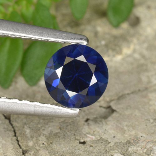 0.58ct Naturel Bleu crépuscule Saphir, Tour, VVS-VS