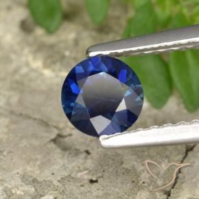 Saphir Bleu crépuscule naturelle Tour, 0.58 ct, VVS-VS