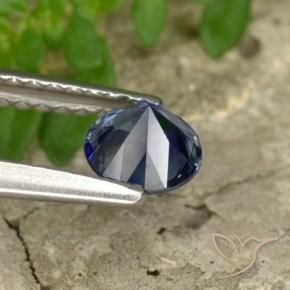 Saphir Bleu crépuscule naturelle Tour, 0.58 ct, VVS-VS