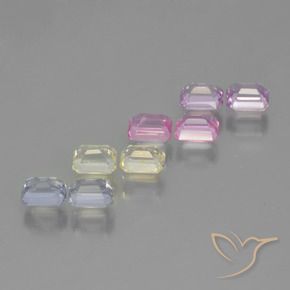 Shop natural 2.25ct Multicolore Saphir gems, Octogone / coupe Émeraude, from Tanzanie at GemSelect. In stock, global shipping!