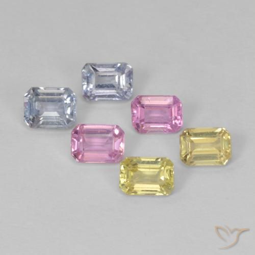 Shop natural 1.81ct Multicolore Saphir gems, Octogone / coupe Émeraude, from Tanzanie at GemSelect. In stock, global shipping!
