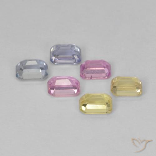 Shop natural 1.81ct Multicolore Saphir gems, Octogone / coupe Émeraude, from Tanzanie at GemSelect. In stock, global shipping!