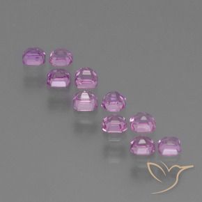 Shop natural 1.56ct Rose pourpre royal léger Saphir gems, Octogone / coupe Émeraude, from Tanzanie at GemSelect. In stock, global shipping!
