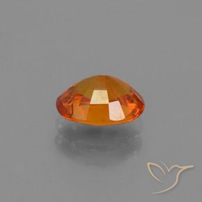 Saphir Orange moyen-foncé naturelle ovale, 1.69 ct, VS-SI