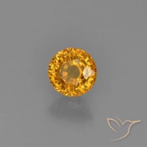 Saphir Doré-orange foncé naturelle Tour, 0.59 ct, VVS