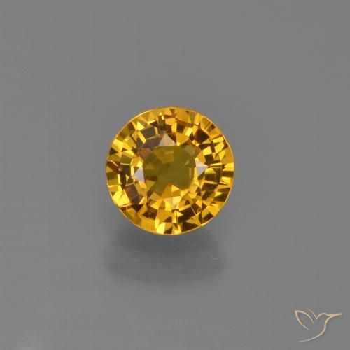 0.76ct Naturel Abricot orange Saphir, Tour, VVS