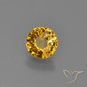 Saphir Abricot orange naturelle Tour, 0.76 ct, VVS