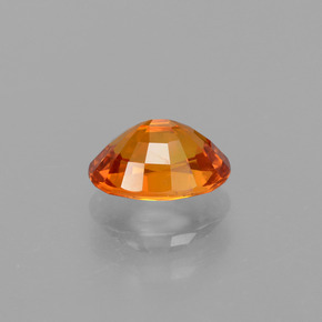Saphir Ambre orange naturelle Coupe ovale, 1.83 ct, VS