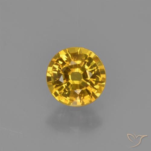 0.67ct Naturel Doré Saphir, Tour, VVS-VS